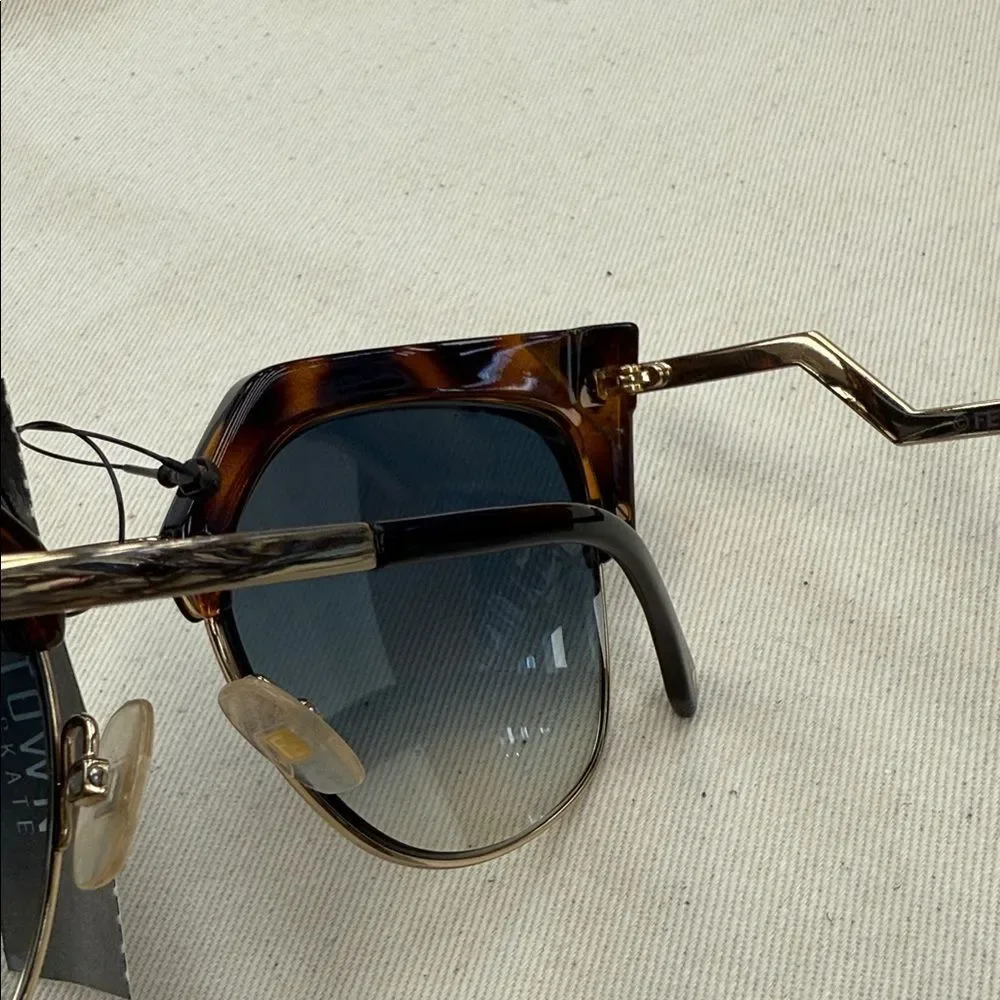 Fendi Tortoiseshell and Blue Gradient Sunglasses